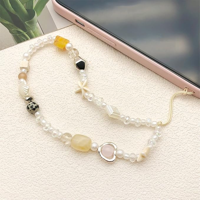 Beaded Camera Wrist Strap Cute Digital Camera Charm Lanyard Phone Chain Keychain Beaded Phone Lanyard Bag Charm