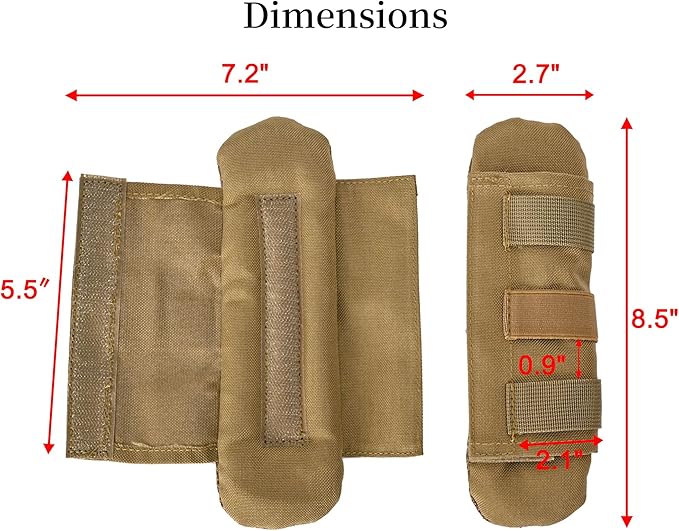 2 Pack Shoulder Strap Pad,Vest Shoulder Strap Pads Backpack Strap Pads Fit 2'' Sling Bags Shoulder Straps