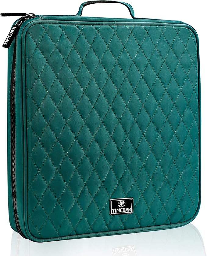 CD Case DVD Holder Storage: 160 Capacity DVD Cases Organizer Portable Wallet Storage - CD Plastic Protective Carrying Binder for Home Travel (Green)