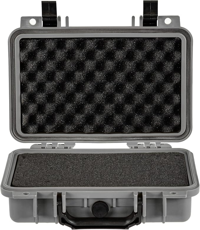 Eylar Protective Gear and Camera Hard Case Waterproof Dry Box with Foam 11.6 Inch 8.3 Inch 3.8 Inch (Gray)