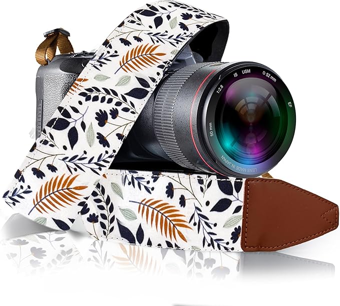 Art Tribute Camera Strap for All DSLR and Mirrorless Cameras. Add Your Name Or Initials Make It a Personalized Gift