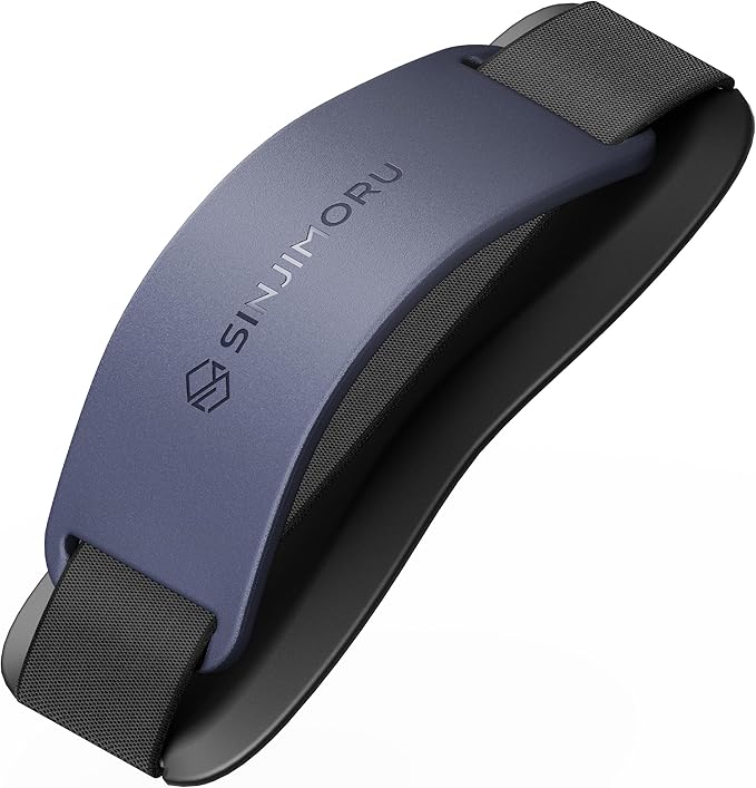 Sinjimoru Phone Grip with Silicone Band – Comfortable One-Hand Holder & Kickstand for Smartphones, Tablets, and eReaders for iPhone, Android, and Kindle Sinji Grip Silicone Midnight Blue