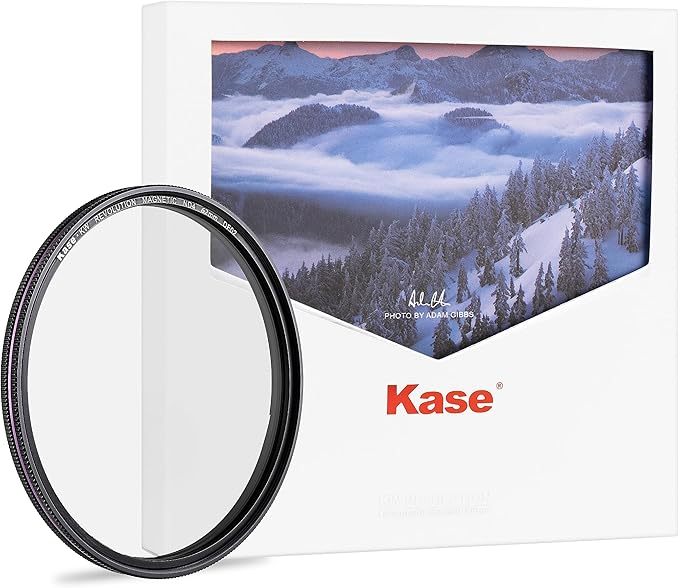 Kase Wolverine Revolution 62mm Magnetic ND4 2 Stop Shockproof Tempered Optical Glass Filter w Purple Ring & Adapter