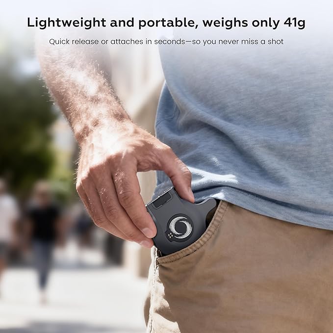 OM Magnetic Mount for DJI Osmo Mobile 8/7P/7 Gimbal Stabilizer, Double-sided Magnetic Quick-Release Mount Retractable Extension for MagSafe Phone Compatible with OM Multifunctional Tracking Module