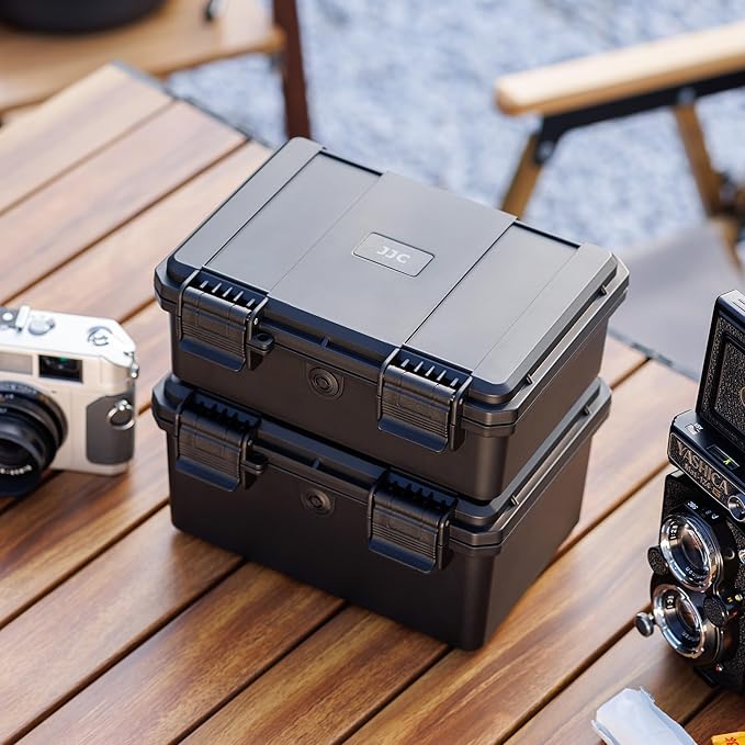 JJC Heavy Duty 35mm Film Case for 15 Rolls of 35mm Films, IP67 Waterproof and Light-Sealed 135 Film Container with Free Canister (No Film Rolls Included)