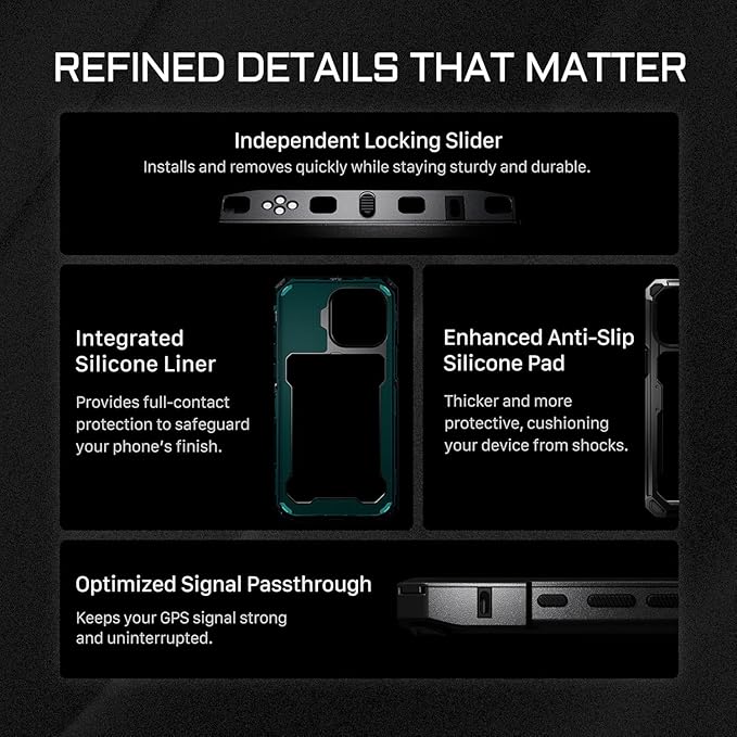 Tilta Khronos Handheld Kit Compatible with iPhone 16 Pro Max – Space Gray | Mobile Filmmaking Accessories | Phone Camera Cage & Video Rig | 0.6 + 1.2 ND Filters | Focus Handle | TK-IP16-PMA-SG