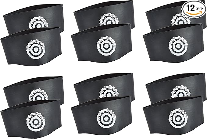 Unique Sports Lace Bands Black Soccer Cleat Lace Cover (6 Pair)