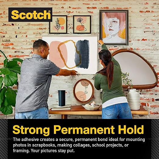 Scotch Photo Splits, Double-Sided Adhesive Squares, Acid-Free, Photo Safe, 1000 Count (Pack of 6)
