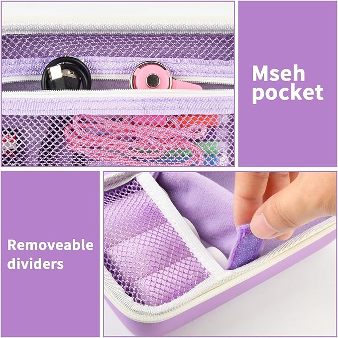 Grapsa Case Compatible with ESOXOFFORE for Dylanto for Anchioo for WEEFUN for GKTZ for Amzelas for Mafiti Instant Print Camera for Kids, Film Camera Storage Holder Organizer Bag (Box Only)- Purple