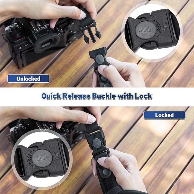 Upgraded Quick Release Soft Neoprene Camera Hand Wrist Grip Strap with Sliding Lock for Canon EOS R5 R6 Mark III II R1 R RP R3 ZR Z5II Z6III Z6II Z50II Z9 P1100 A1 II A9III XM5 XT50 GFX100RF S1R II