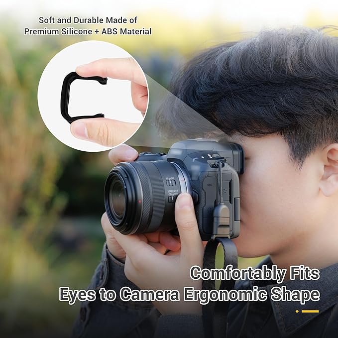 EOS R5 Mark II Eye Cup Eyepiece, JJC Soft Rubber Eyecup Viewfinder Cover for Canon EOS R5 Mark II R5 II Mirrorless Camera(Not for R5), Replaces Canon ER-KE Eyecup, Not Affect The Use of LCD Screen