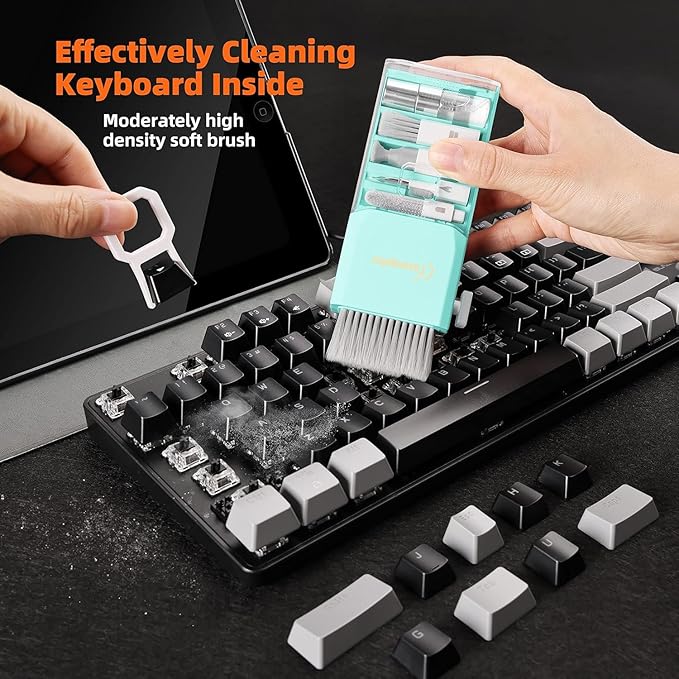 Laptop Screen Keyboard Cleaner Kit, All in 1 Electronics Cleaning Tool for MacBook iPad iPhone Pro Cell Phone, Brush Tool for Tablet, Computer, PC Monitor,TV Camera Lens with Patent