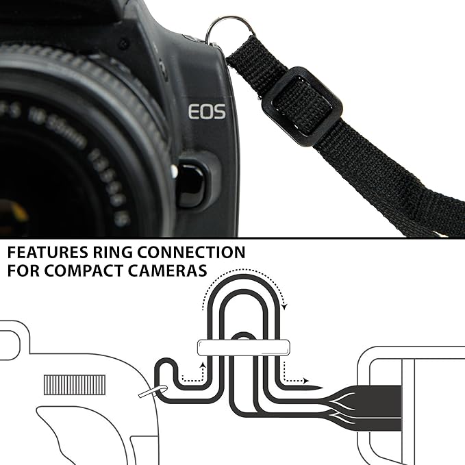 USA Gear DSLR Camera Strap Chest Harness with Quick Release Buckles, Floral Neoprene Pattern and Accessory Pockets - Compatible with Canon, Nikon, Sony and More Point and Shoot and Mirrorless Cameras