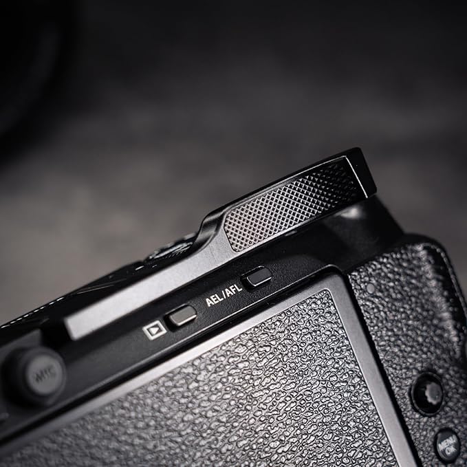 Metal Thumb Up Grip for Fujifilm Fuji X-M5 XM5 Camera, Hot Shoe Thumb Rest Support Grip ，Exclusive Vintage Anti-Slip Pattern,Improve The Stability of The Camera (Black)