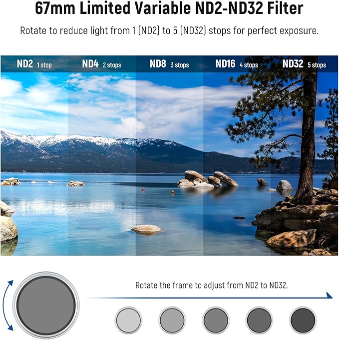 NEEWER PA144 (Silver) Phone Cage for iPhone 17 Pro Max + 67mm Variable ND Filter (ND2-32), Quick Release Video Rig Stabilizer Accessories with Filter Ring, Lens Backplate, T Mount, Camera Control Caps
