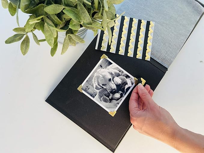 3L Scrapbook Adhesives Self-Adhesive Creative Paper Photo Corners, Gold, 108-Pack