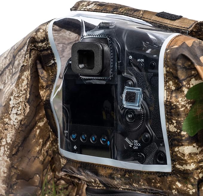 Think Tank Hydrophobia D 300-600 V3.0 Camera Rain Cover for DSLR and Mirrorless Cameras with 300-600mm Lens (Realtree APX Camouflage)