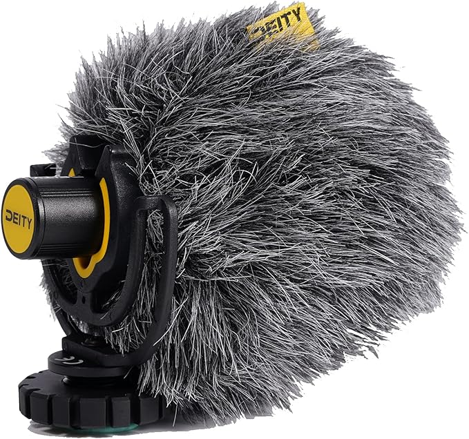 Deity V-Mic D4 Mini Video Microphone 20mph Wind Rating,Runs of 1-5V from Cameras,Phones,and Audio Recorders
