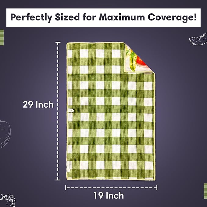 Reversible Microfiber Towel - Ultra Absorbent, Quick-Drying Hand Towels - Modern Design, Scratch-Free, Lint-Free for Kitchen, Bathroom, Car Cleaning - 19x29 Inches, Set of 1 (Peaches & Cream)