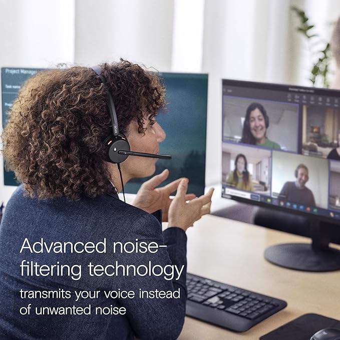 EPOS Impact 460T Binaural On-Ear USB C and USB A Wired Headset with Dual Noise-Canceling Mics, Microsoft Teams Certified, Plug-and-Play, Ideal for Office, Remote Work, Zoom & Business Calls