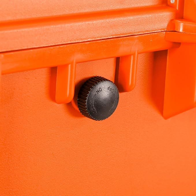 Eylar 31.5" X-Large Protective Roller Hard Case for Cameras, Drones, Tools, and AV Equipment with IP67 Waterproof, Shock Resistant, and Customizable Foam Inserts (Orange)