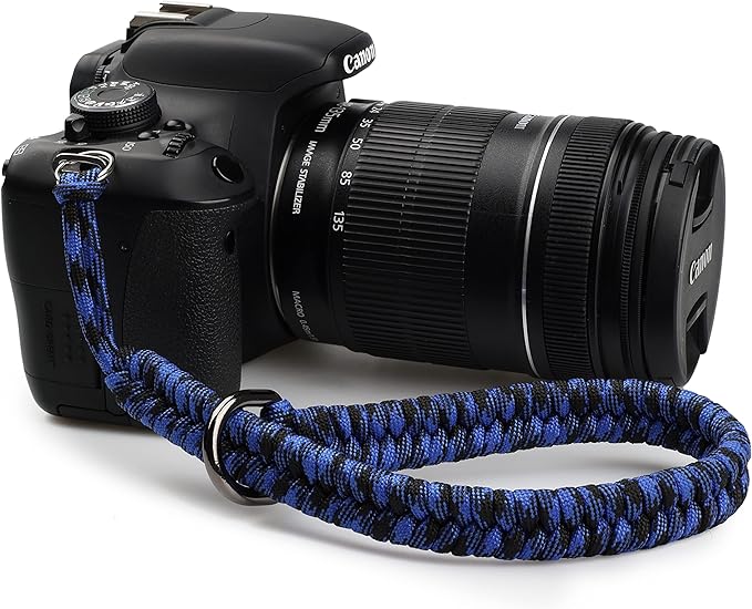 SUNYA Camera Wrist Strap Hand Lanyard Made of Paracord for Photographers to Secure DSLR. Peak Quality Accessory D ring