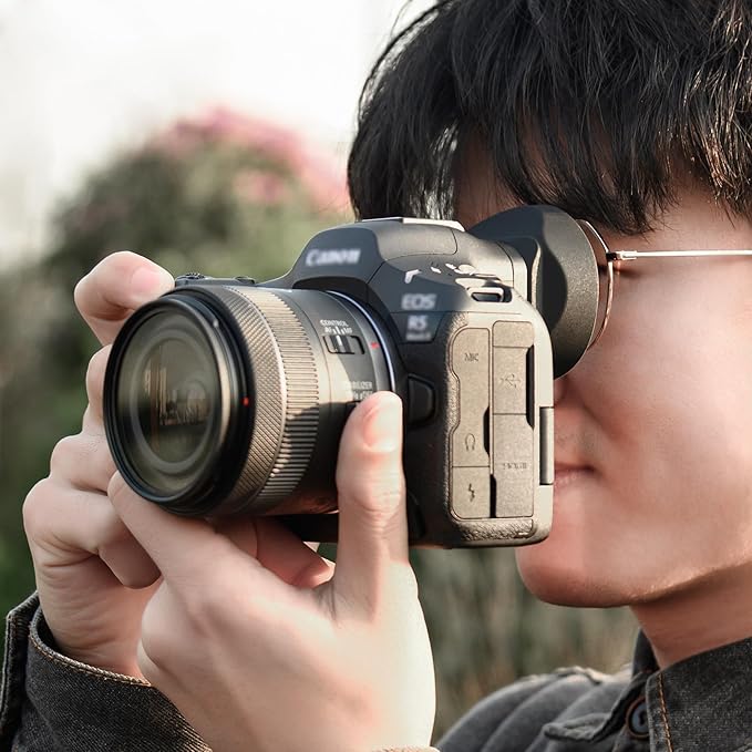 JJC Round Eyecup Eye Cup Eyepiece for Canon EOS R5 Mark II Mirrorless Camera(Not for R5/R5C), Replaces Canon ER-KE Eyecup, Extended Viewfinder Cover & Increased Depth Better for Viewfinder Protection