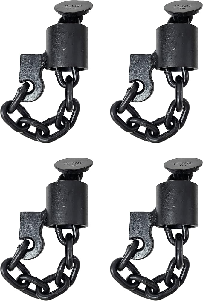 Heavy Duty G70 3/8" Floor Chain Tie Down Weld On, 6600Lbs, for Truck Trailer Flat Bed Deck Auto Lift Wrecker, Prevent Cargo from Snagging On It During The Loading and Unloading Process (2)