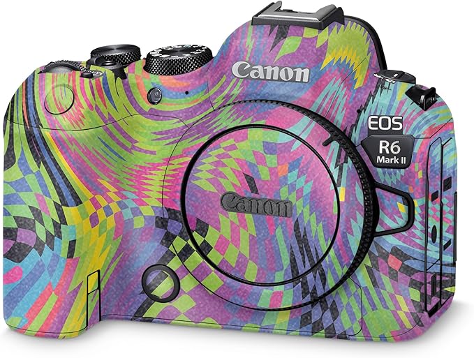 Glossy Glitter Camera Skin Compatible with Canon EOS R6 Mark II Camera (2022) - Dancefloor Trip - Premium 3M Vinyl Protective Wrap Decal Cover - Easy to Apply | Crafted in The USA by MightySkins