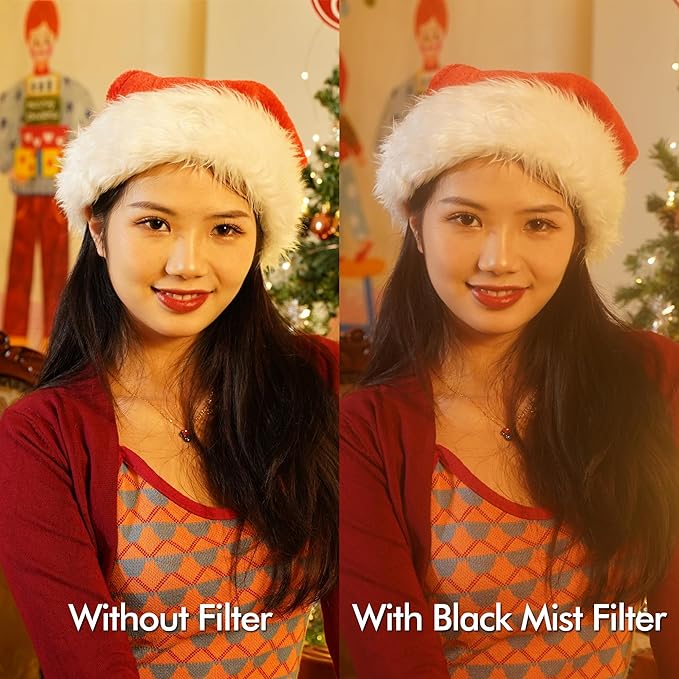 Magnetic Black Mist 1/4 Filter for iPhone 17 Pro/Pro Max, Cinematic Diffusion Phone Filter for Portrait & Video Shooting, Soft Glow Mist Effect(Requires GiAi Magnetic Case - Sold Separately)