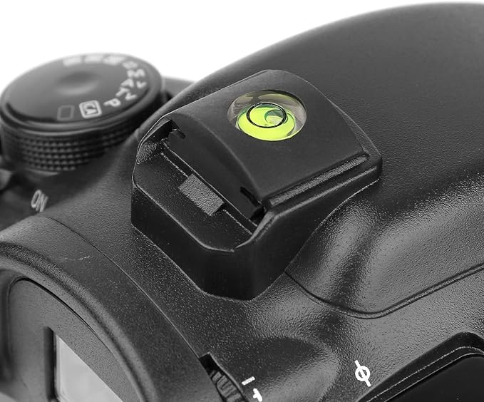 Hot Shoe Level, 4Pack ChromLives Shoe Bubble Level Camera Hot Shoe Cover 2 Axis Bubble Spirit Level Compatible with DSLR Film Camera Canon Nikon Olympus,Combo Pack - 2 Axis and 1 Axis