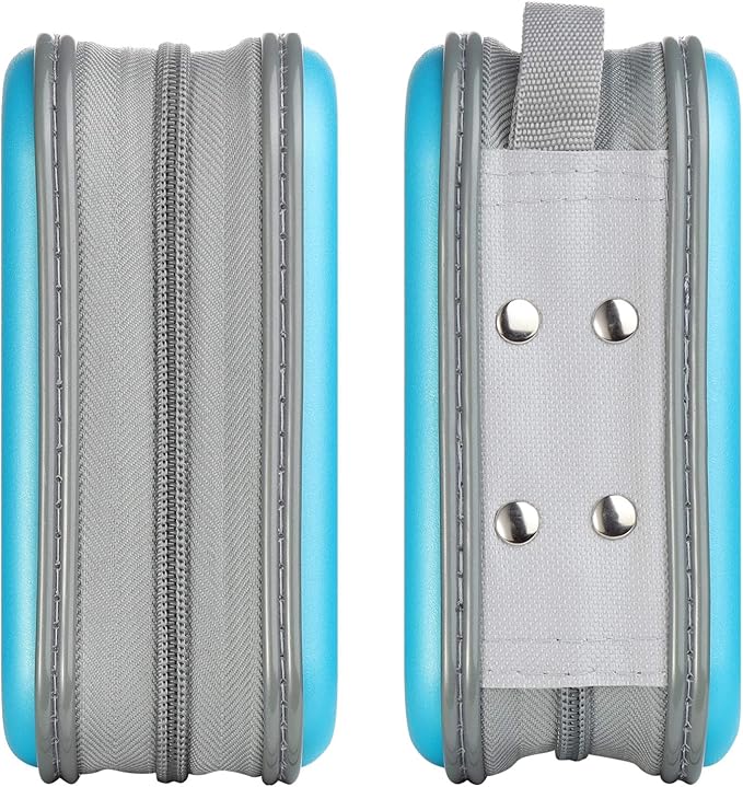 alavisxf xx CD Case, 48 Capacity Hard Plastic DVD Case Portable Zipper CD Case Holder Large Storage Disc Wallet Bag for Car Home Travel (Sky Blue, 48 Capacity)