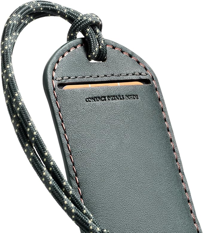 Bellroy Luggage Tag (Leather Luggage Tag with Personalizable Insert Card and Durable Construction) - Everglade