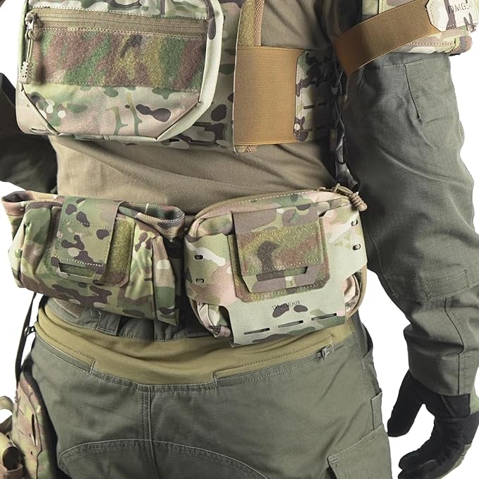 D.M.GEAR MOLLE Pouch Tactical Admin Pouch Belt EDC Tool Organizer Zippered Utility Waist Pack 8.2"x6.3"x1.2"