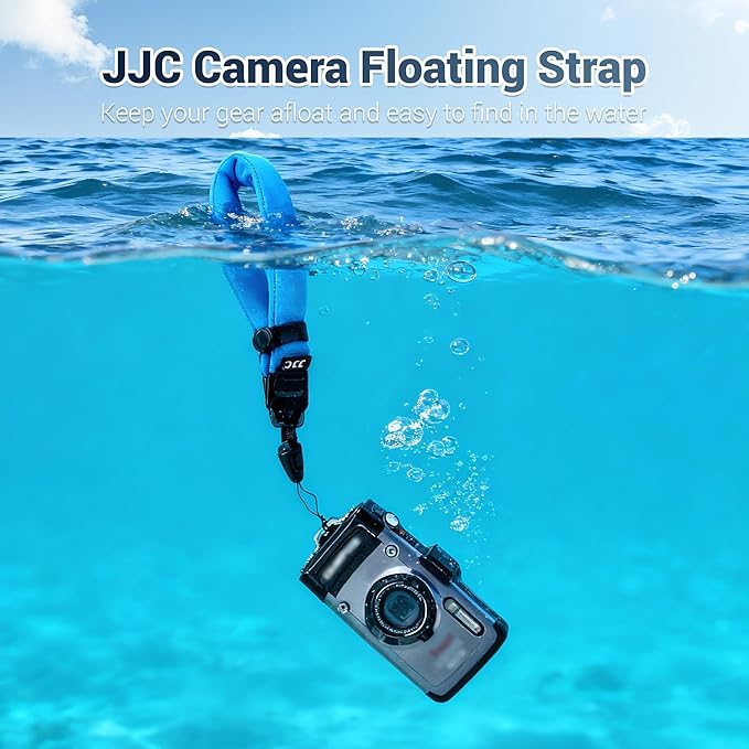 JJC Waterproof Camera Floating Wrist Strap for Olympus Tough TG-7 TG-6 TG-5 Kodak Pixpro WPZ2 Pentax WG-90 Fujifilm FinePix XP140 XP130 Nikon Coolpix W300 W150 Gopro Hero 13 12 11-Yellow
