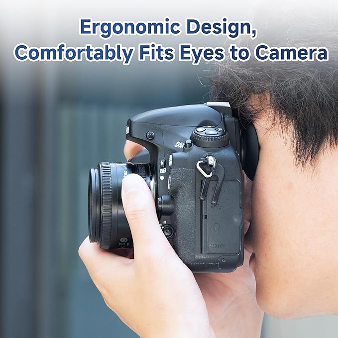 JJC Eyepiece Eyecup Eye Cup Viewfinder for Nikon D850 D500 D810 Df D810A D800E D800 D700 D5 D4s D4 D3X D3s D3 D2H D2Hs D2X D2Xs,Replaces Original Nikon DK-17 and Nikon DK-19 Eyepiece