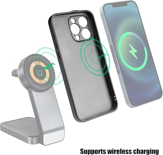 FocusFoto Phone Case Holder for iPhone 14 Pro Max Case, Integrated with 58mm Threaded Filter Adapter, Anti-Vignetting Design, Magnetic Wireless Charging (Black)