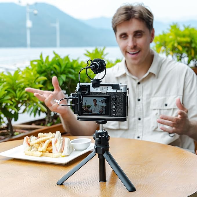 GFX 100RF Hand Grip Handgrip for Fujifilm Fuji GFX100RF Camera, Metal GFX100 RF L Bracket Holder with Built-in Arca Quick Release Plate & Battery Compartment Opening Anti-Slip Microfiber Pads - Silver