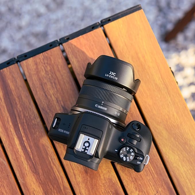 Tulip Lens Hood for Canon RF-S 10-18mm f/4.5-6.3 is STM Lens, Reversible Lens Shade Protector Replaces Canon EW-53B, Compatible with 49mm Filter or Lens Cap