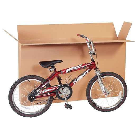 Box USA Moving Boxes, 54"L x 8"W x 28"H 5-Pack Large Side Loading Corrugated Cardboard Box for Packing, Shipping and Storage