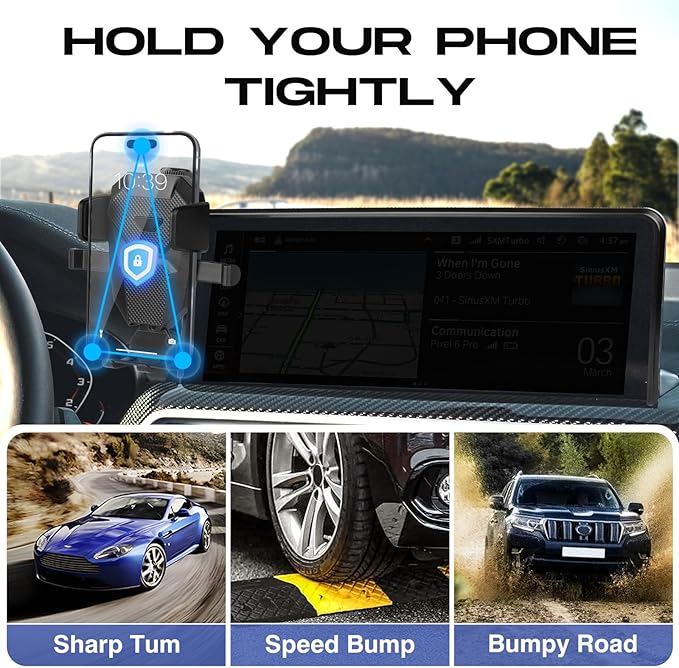 Car Phone Holder for 2022-2025 BMW X3/X4 Accessories,Adjustable GPS X3 Phone Mount ONLY for 12.3-inch Screen,Hands-Free Ultra Stable X4 Air Vent Phone Stand