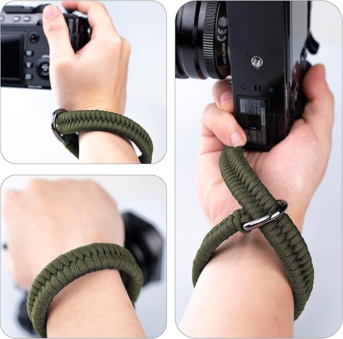 Wrist Strap for DSLR/Mirrorless Camera, Quick Release Hand Strap with Safer Connector (Green)