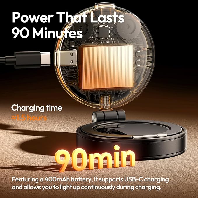 ULANZI LM23 Magnetic Ring Light for iPhone MagSafe — 360° LED Selfie & Vlog Fill Light