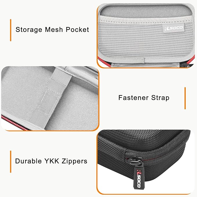 RLSOCO Camera Case,Hard Case for PENTAX WG-90/WG-8/WG-1000 & Ricoh WG-80/WG-7/WG-6/WG-30/WG-70 Waterproof Digital Camera - Black (Case Only)