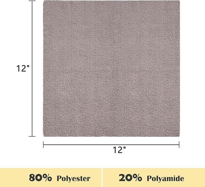 Reusable Cleaning Cloths Microfiber Towel: 50 Pack Washable Tear Away Cleaning Towels Roll - 12× 12 Absorbent Rags Drying Dishcloths for Kitchen House Car (50, Grey)