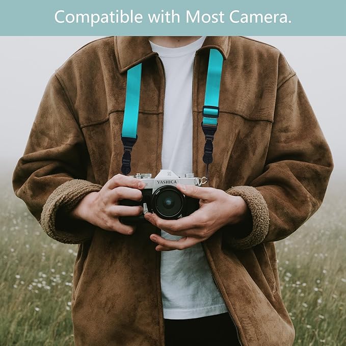 Adjustable Shoulder Strap:Comfortable iPad Strap Nylon Neck Lanyard for iPad/Samsung Tablet Case,Camera Binocular Crossbody Laptop Luggage Bag(Sky Blue)