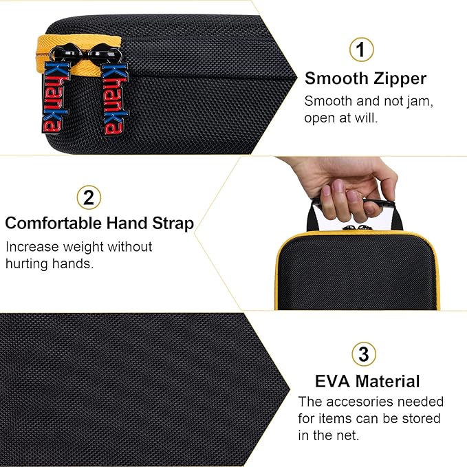 khanka Hard Carrying Case Compatible with Kodak 35mm film Photographic Film Storage Case for 20 Rolls (Film Not Included)