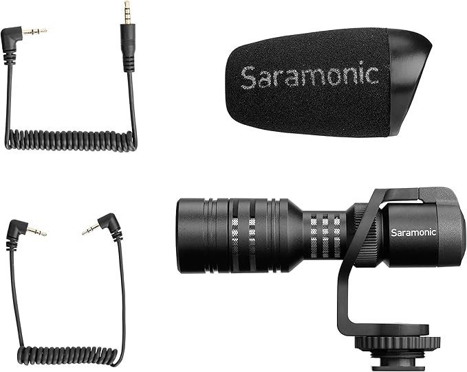 Saramonic VMICMINI Vmic Mini Shotgun Microphone (VMICMINI), Black