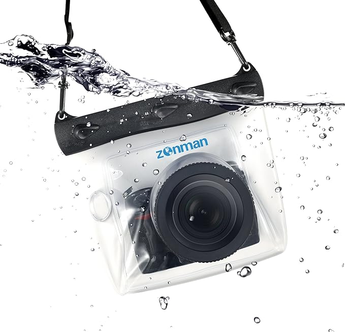 ZONMAN DSLR Camera Univeral Waterproof Underwater Housing Case Pouch Bag for Canon Nikon Sony Pentax Brand Digital SLR Cameras