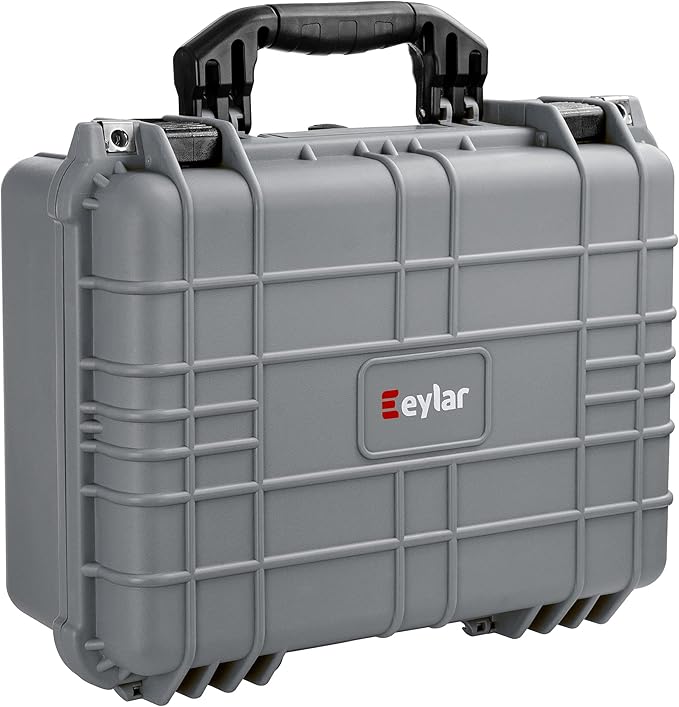 Eylar Hard Gun Case Water & Shock Proof with Foam 16 inch 13 inch 6.87 inch